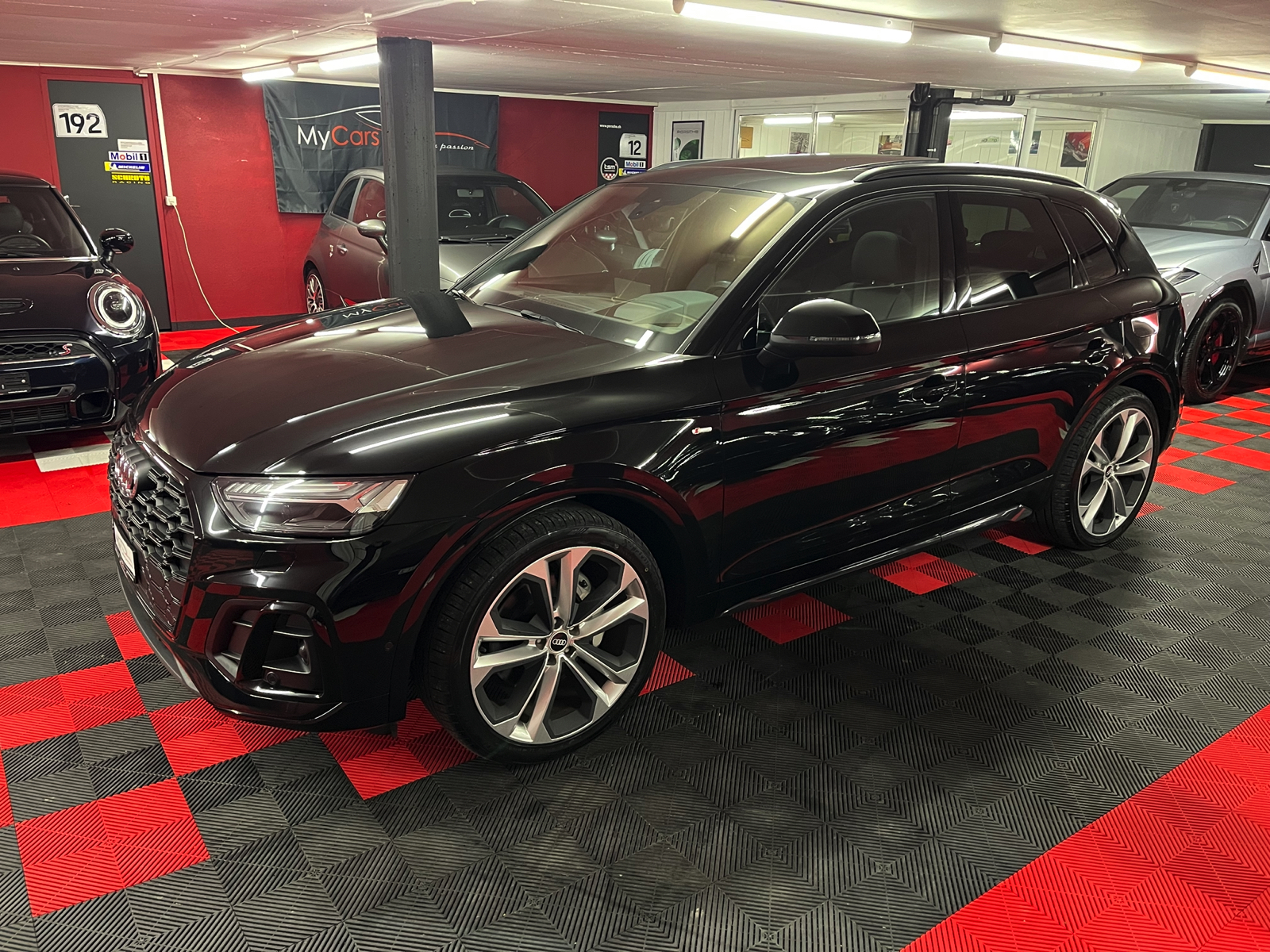 
								AUDI Q5 55 TFSI e PHEV S line quattro S-tronic en plein écran									